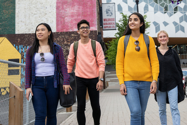 group of international students